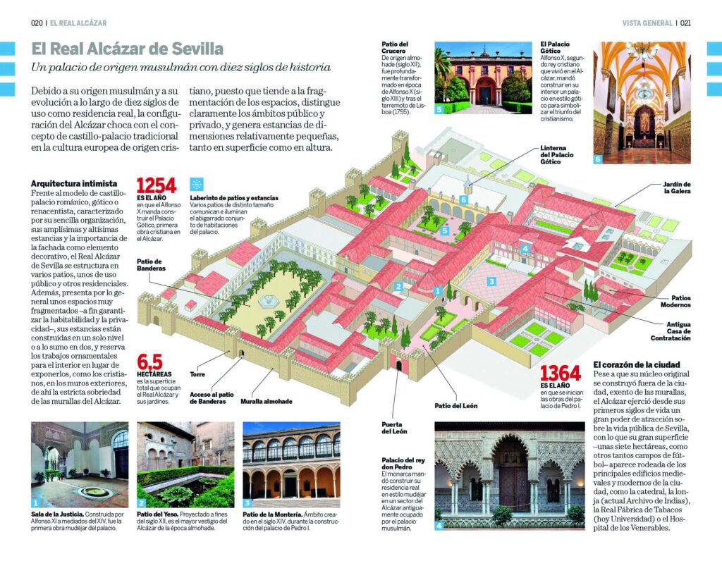 Imagen del Plano del Real Alcázar de Sevillla